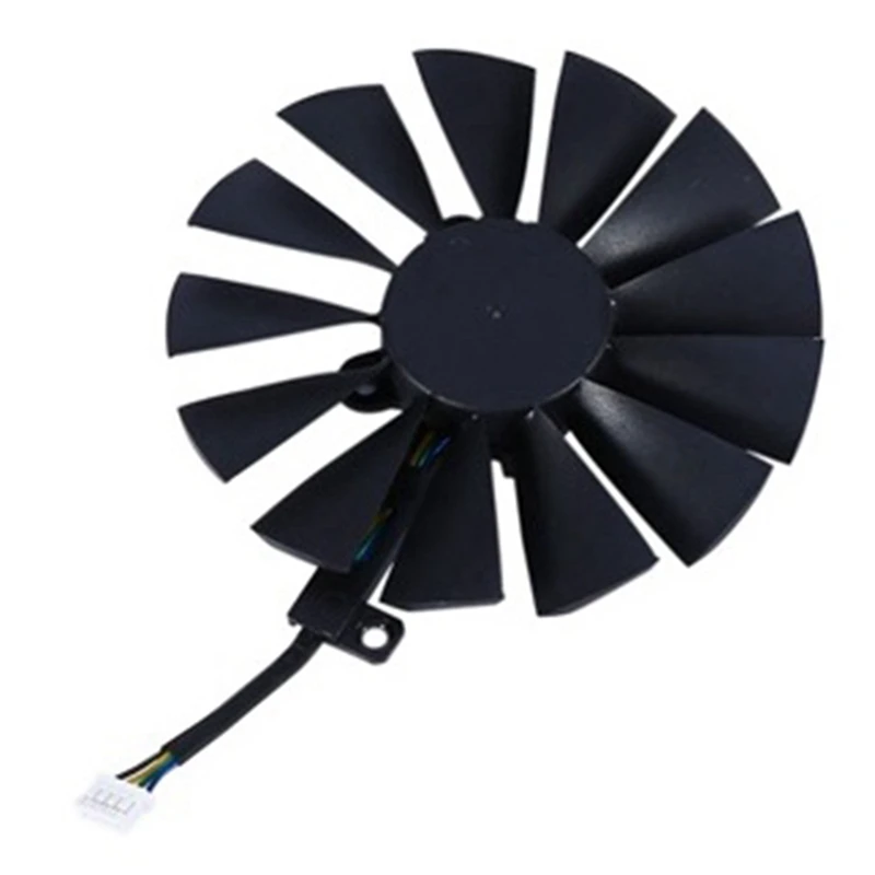 RISE-DC12V 95 мм T129215SM охлаждающий вентилятор для видеокарты подходит для ASUS STRIX RX470 RX570 RX580 GTX 1050Ti 4Pin 13 Blade