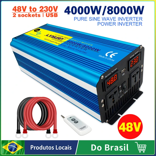 Pure Sine Wave Inverter 12v Power Inverter For 220v 4000w 8000w Transformer  Power Converter Solar Inverter Hybrid Solar Inverter - Car Inverters -  AliExpress