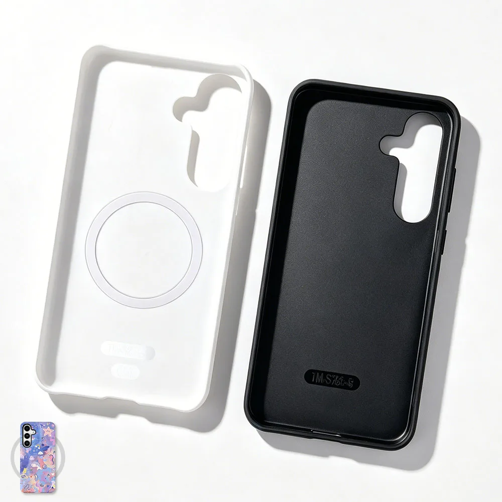 Magnetic Cartoon Pattern 2-in-1 Phone Case with Film Cover