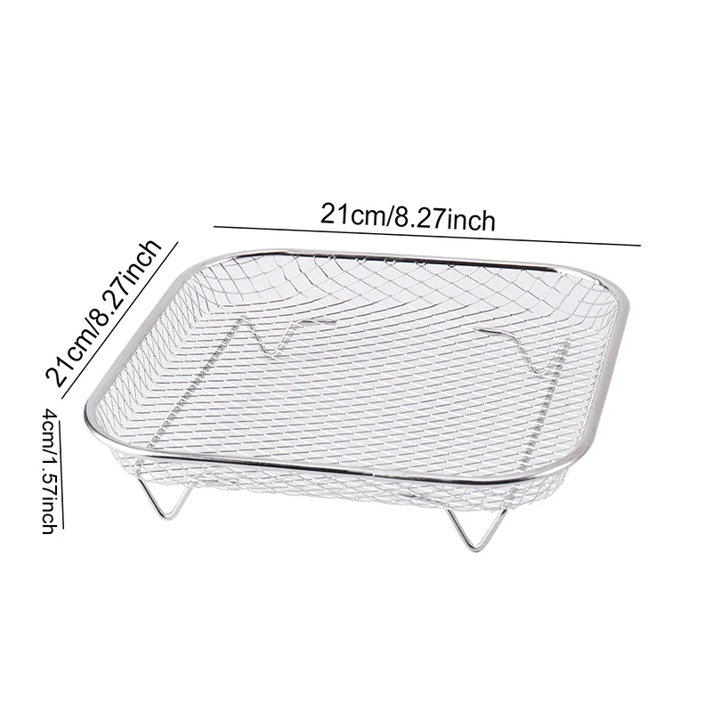 Universal Air Fryer Stackable Metal Grill and Skewer Rack