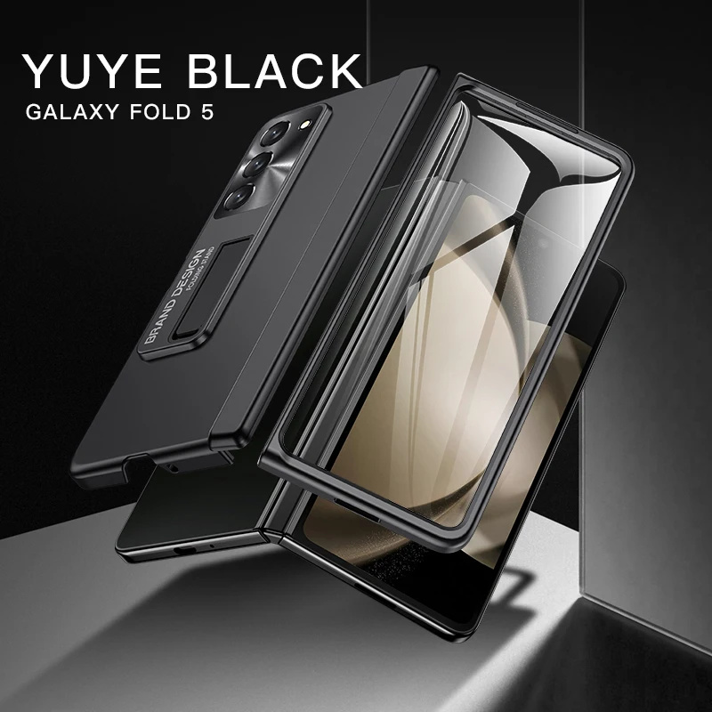 For Samsung Galaxy Z Fold 5 Case Full Hinge Protection Cover Built-in Screen Protector Kickstand Slim Shockproof Phone Case