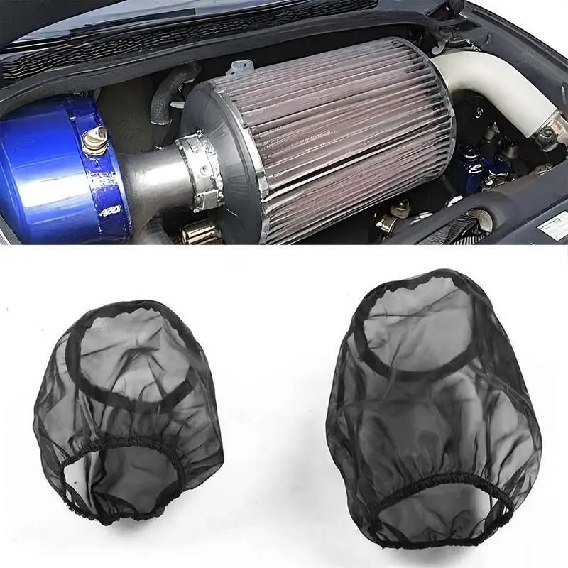 

Black Engine Cold Air Intake Pre Filter Conical Cover Waterproof Oilproof Dustproof For Cylindrical High FlowAir Intakes Cover