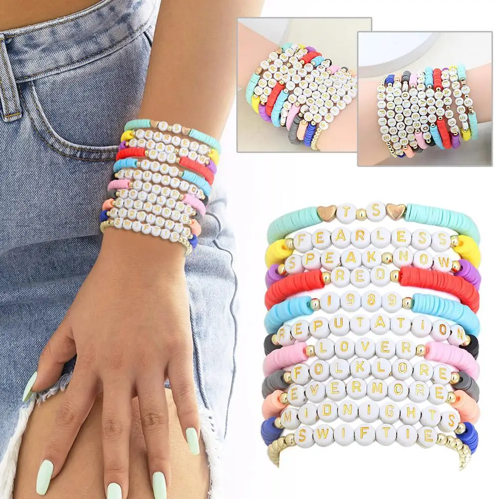 Taylor Friendship Bracciali Bracciali Per Swiftie Taylor Album Collection Braccialetti Dell'Amicizia Per The Eras Tour Taylor Fan N6S0