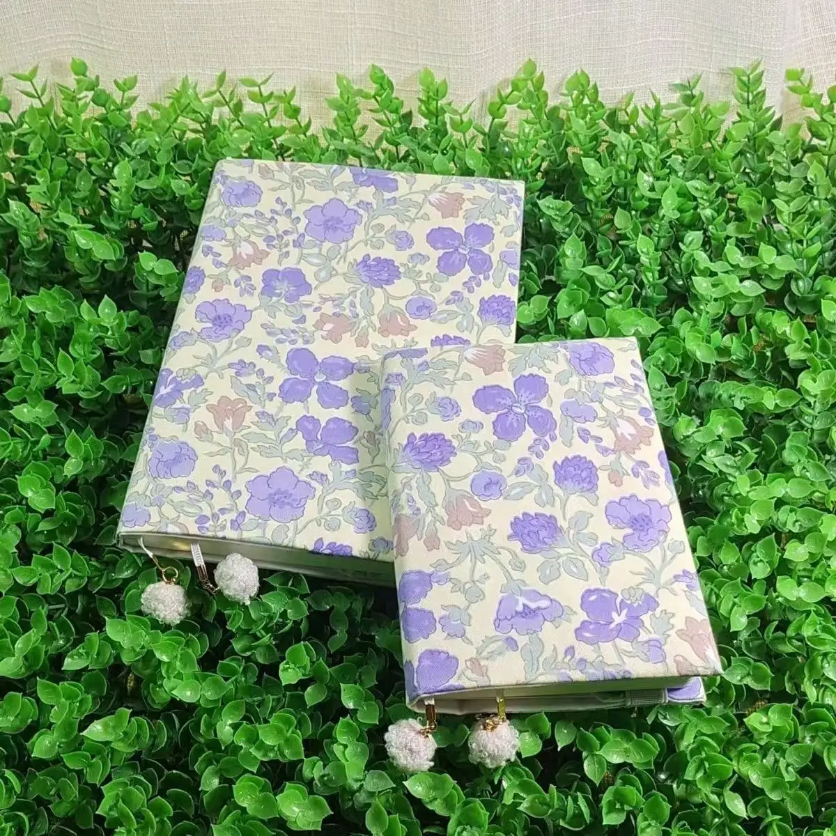Purple Puff Notebook Cover and Planner Case - Protective Journal Shell for Office Stationery Supplies
