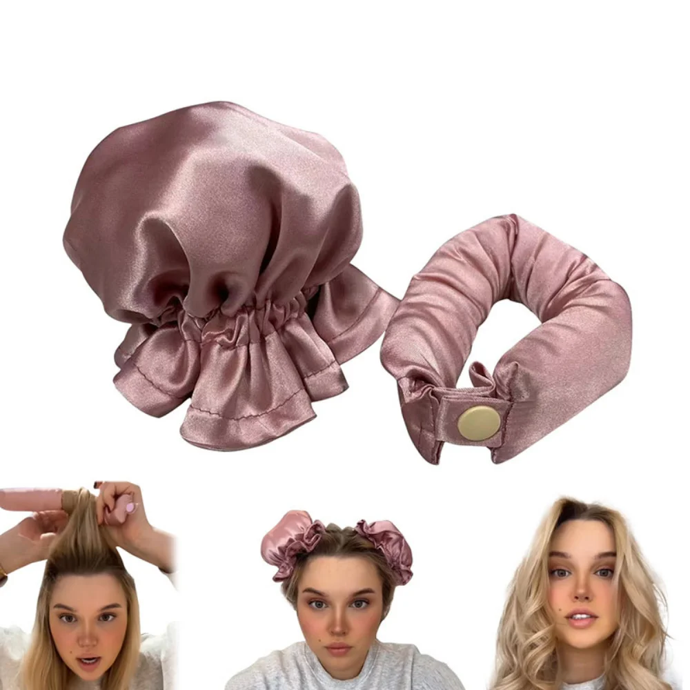Description Picture 2 of itemHeatless Curling Rod No Heat Silk Curls Hairs Curler Soft Hair Rollers Sleeping Headband New Lazy Hair Curlers Hair Styling Tool