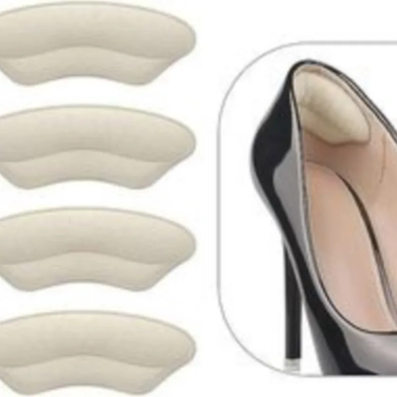 Flannelette Anti-wear Heel Pad for Women Heel Post Half Size Pad Anti-wear Repair Shoes Back Stick Adjustment Shoe Size for heel protector shoe repair patches heel protector pads shoe repair patch shoe repair stickers shoe stickers shoe anti slip stickers shoe heel repair tips