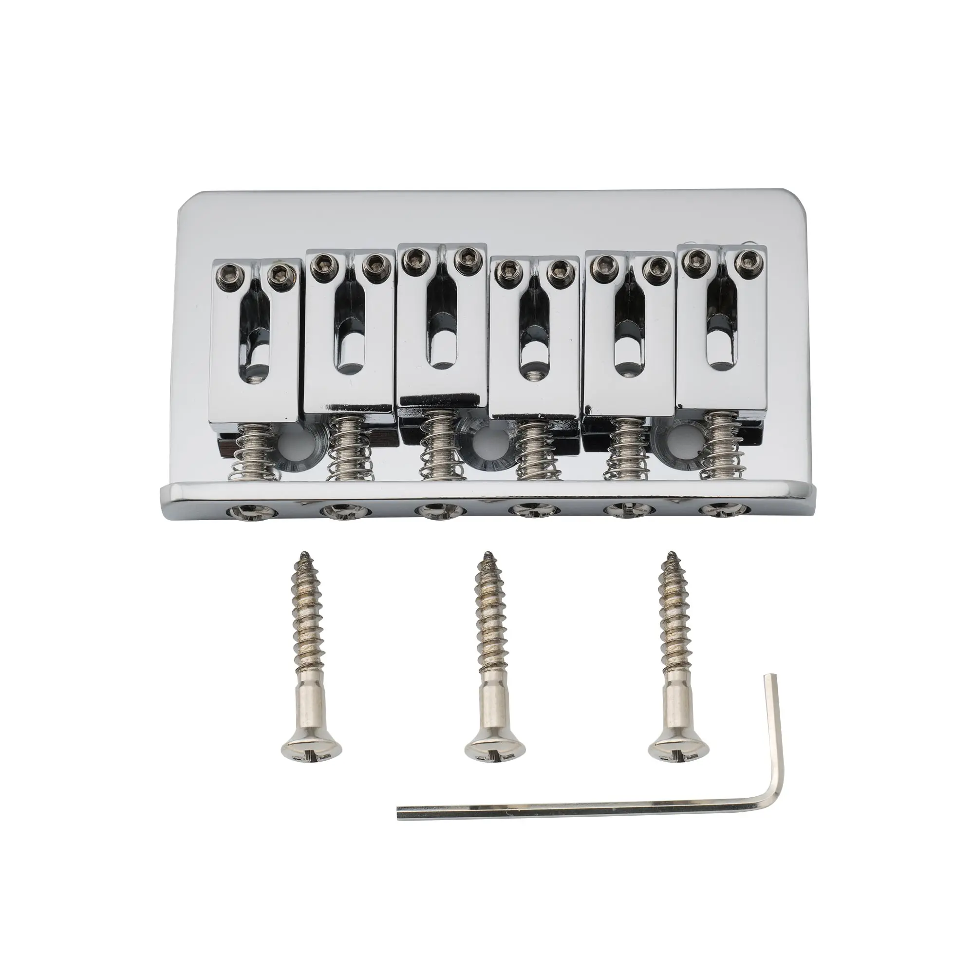 

Musiclily Pro 54 мм Современный твердый хвост фиксированный мост для импорта Strat Tele Style электрическая гитара, хром