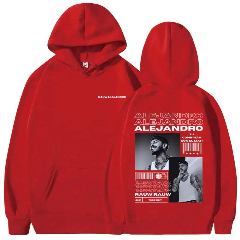 Singer Rauw Alejandro Todo De Ti Album Print Hoodie Man Fashion Vintage Streetwear Men Hip Hop Oversized Sweatshirt Male Hoodies 5
