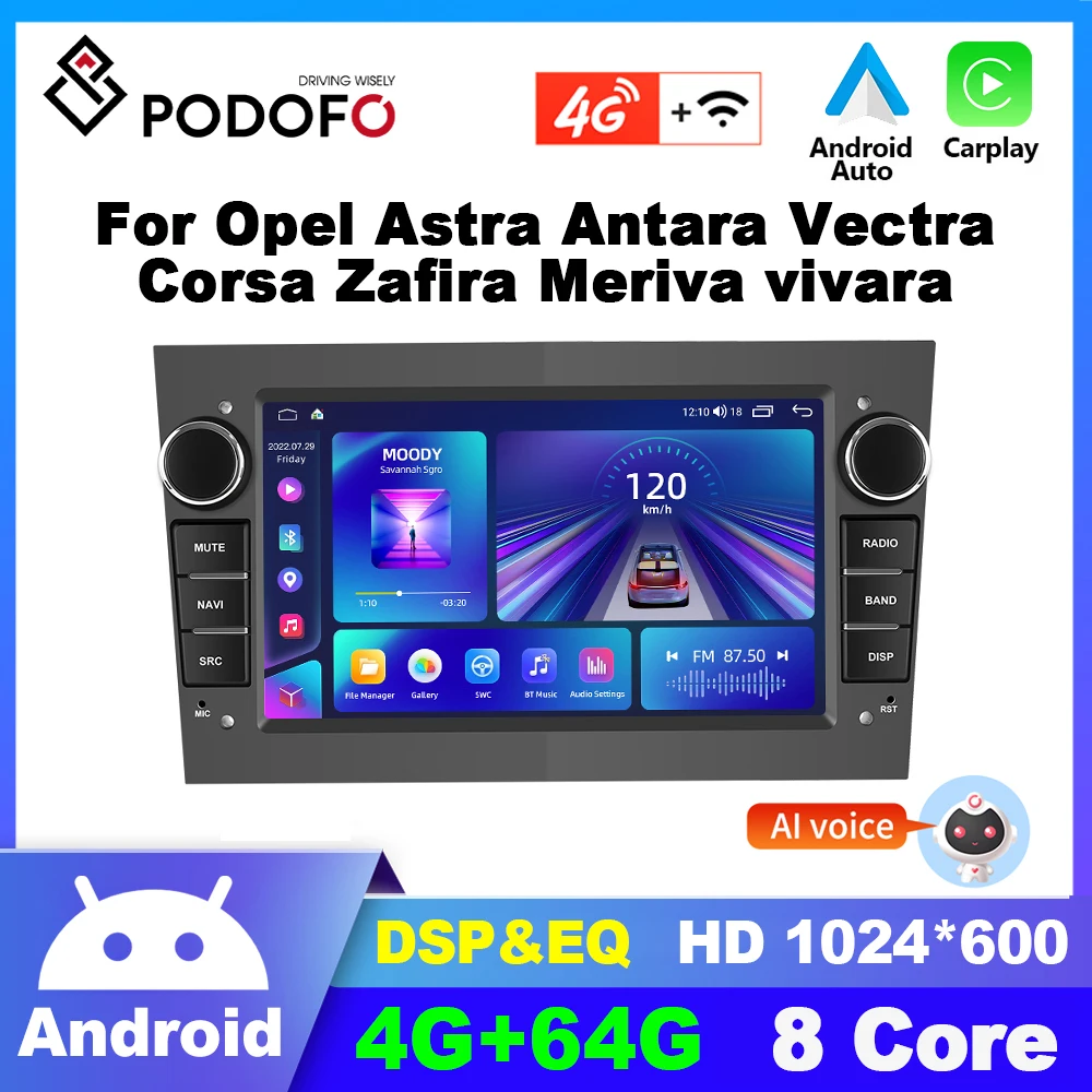 6G+128G 8Core GOHHDL Android 15 Autoradio per Opel Corsa