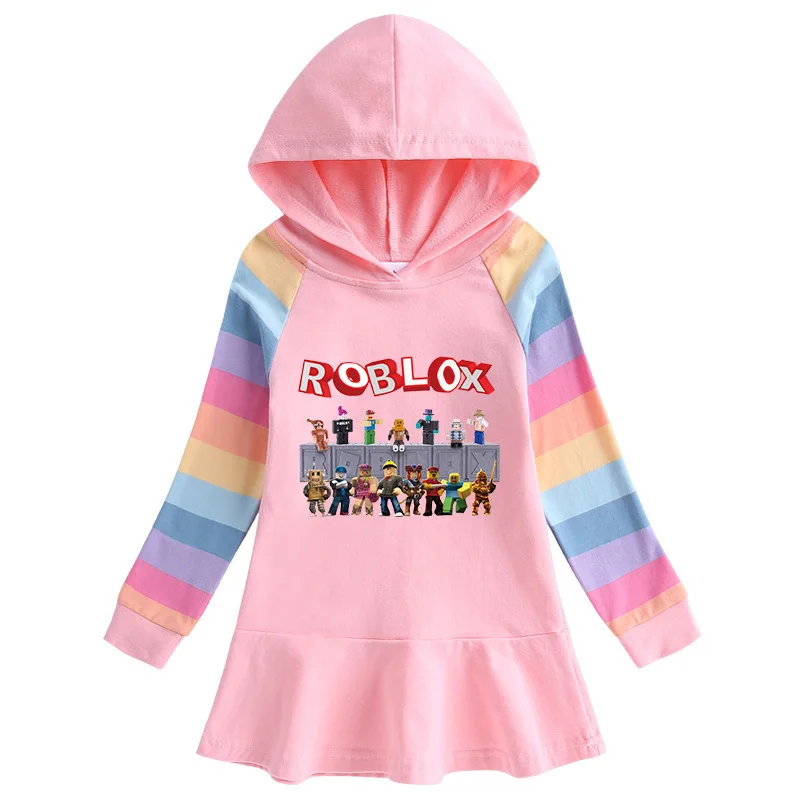 Vestido Roblox Rosa Adulto E Infantil