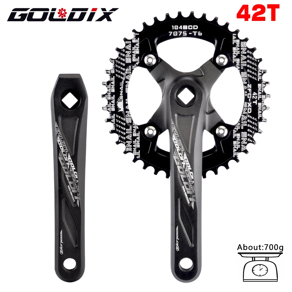 Black crank 42T