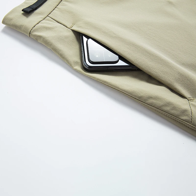 Quick-Dry Outdoor Shorts Unisex Summer Stretch Sports Shorts With Zipper Pockets For Camping Trekking Climbing Oversize sport shorts