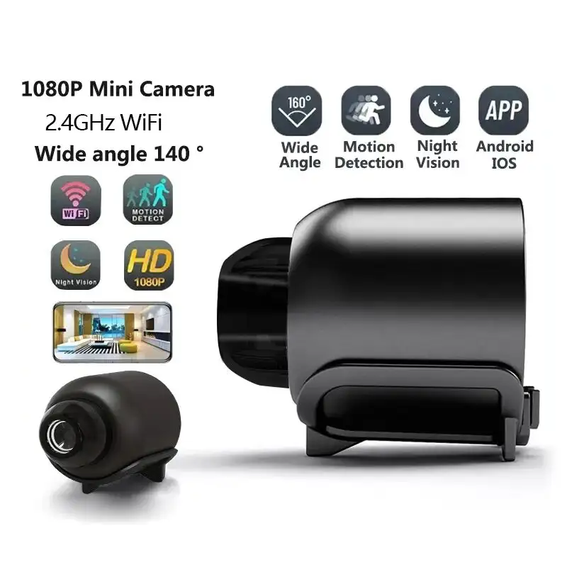 New X5Mini Night Vision 1080P Wireless Surveillance Camera Lightweight Clear Portable Motion Detection Premium Quality - Image 2