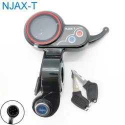 Electric Scooter Instrument Display with LCD Meter and Finger Throttle (NJAX - T KEY)