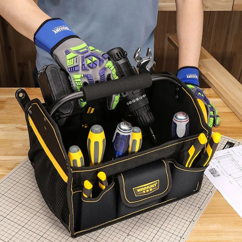 Multifunctional Tool Handbag Oxford Cloth Tools Packaging Bag Portable Electrician Carpenter Hardware Repair Tool Organizer Bags