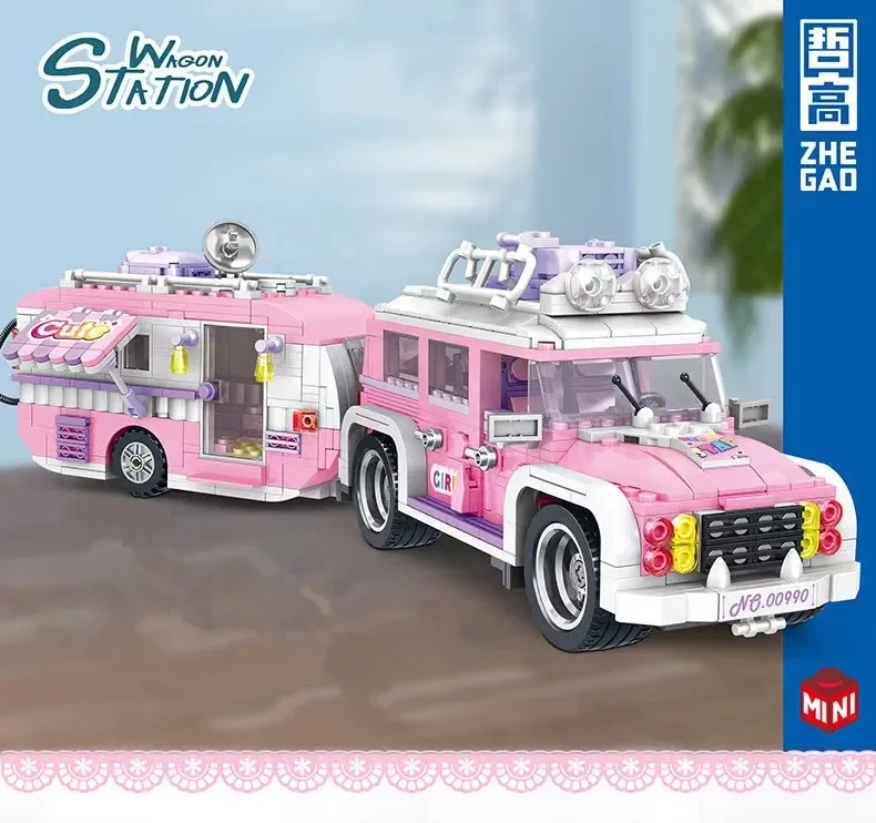 

1149pcs mini Blocks Kids Building Toys DIY Bricks Girls Gift Boys Puzzle Wagon Truck Model 00990