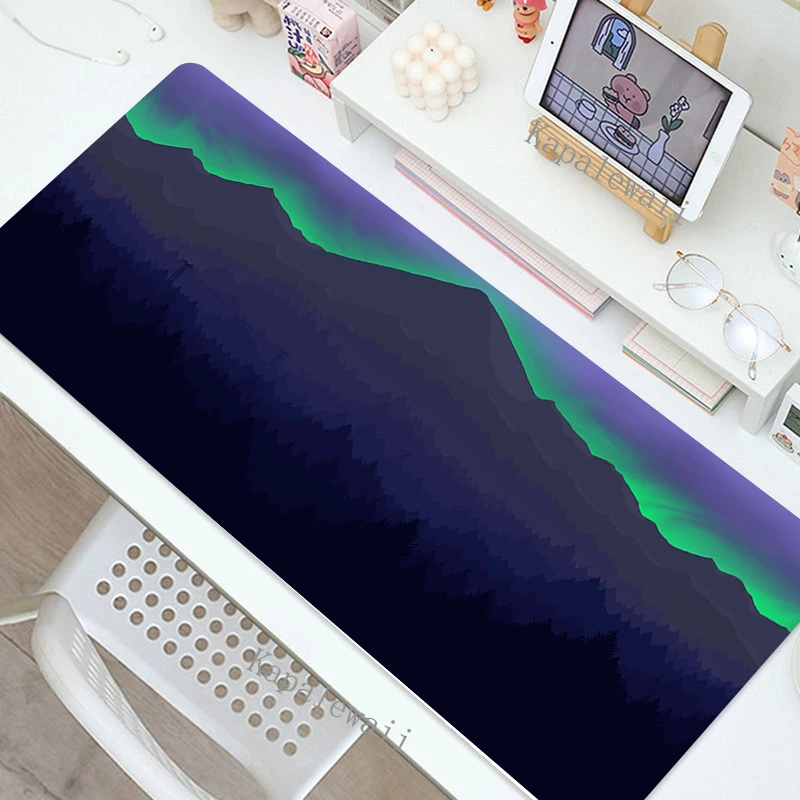Firever Tapete Mousepad Gamer Tapete de Escritório Tapete do Rato Luz Jogos Acessórios Mesa Arte Teclado Esteiras 900x400 Mausepad Empresa - Imagem 2