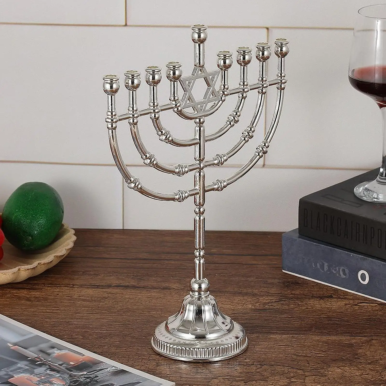 9 פמוטים למנורת נרות דקורטיבית לבית, מעמד נרות לשולחן, מתקן להצגת נרות נורדי למסיבת חתונה וכריסמס 9 פמוטים למנורת נרות דקורטיבית לבית, מעמד נרות לשולחן, מתקן להצגת נרות נורדי למסיבת חתונה וכריסמס