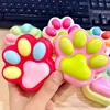 1Pcs Soft Sticky Stress Relief Relax Toys Squeeze Cat Paw Toys Decompressing Pinching Cat Paw PU Slow Rebound Toy 5