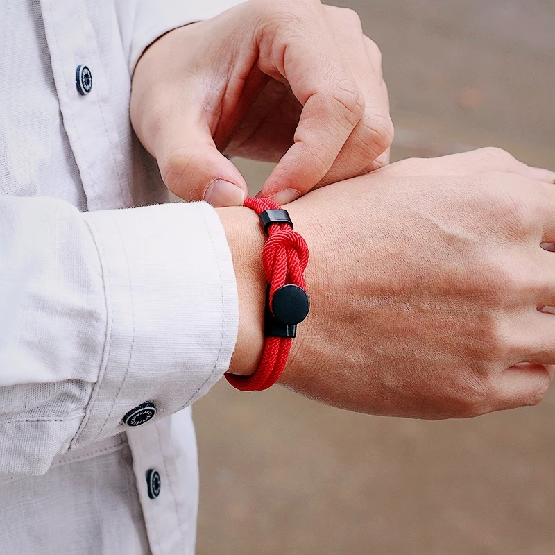 Men Rope Bracelet Lucky Cord Chain Bangle Accessory