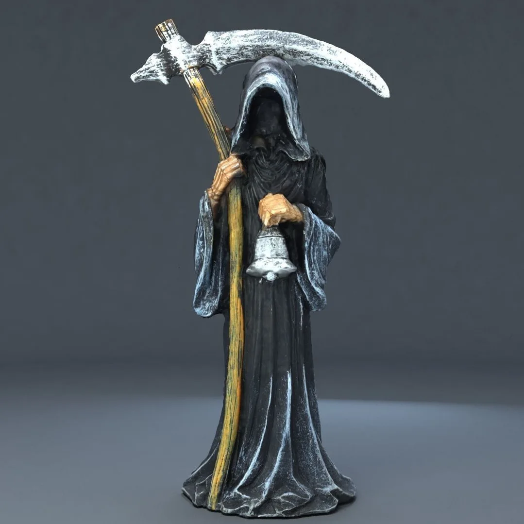 

Reaper Death Statue Resin Religious Decorative Figurine Grim Altar Sculpture Desk Living Room Home Decoration