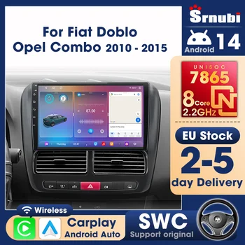 Radio con Android Auto UIS7865 para FIAT DOBLO 2010-2015 Opel COMBO 2011-2018, Pantalla Carplay, Sistema Multimedia Estéreo, Audio y Navegación 1