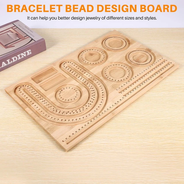 Wood Beaded Board Beaded Board Bracelet Anklet Wooden Pearl Board For  Making Jewelry Bracelet Beaded Pad Tray - AliExpress