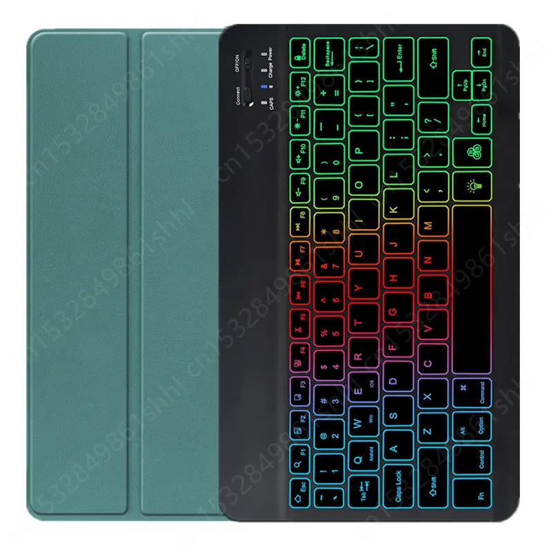 Rainbow Case Retroiluminação do Teclado para Lenovo Tab P11 Pro 2023 Tampa do Teclado de 11.2 Polegadas Tb132fu Tb138fc Português Russo Espanhol - Imagem 2