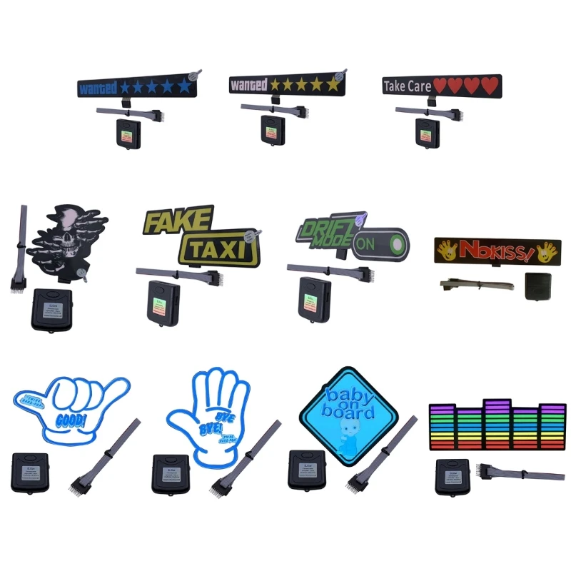 

2023 New Universal Luminous Decoration Windshield LED Light-Emitting Decorative Sticker