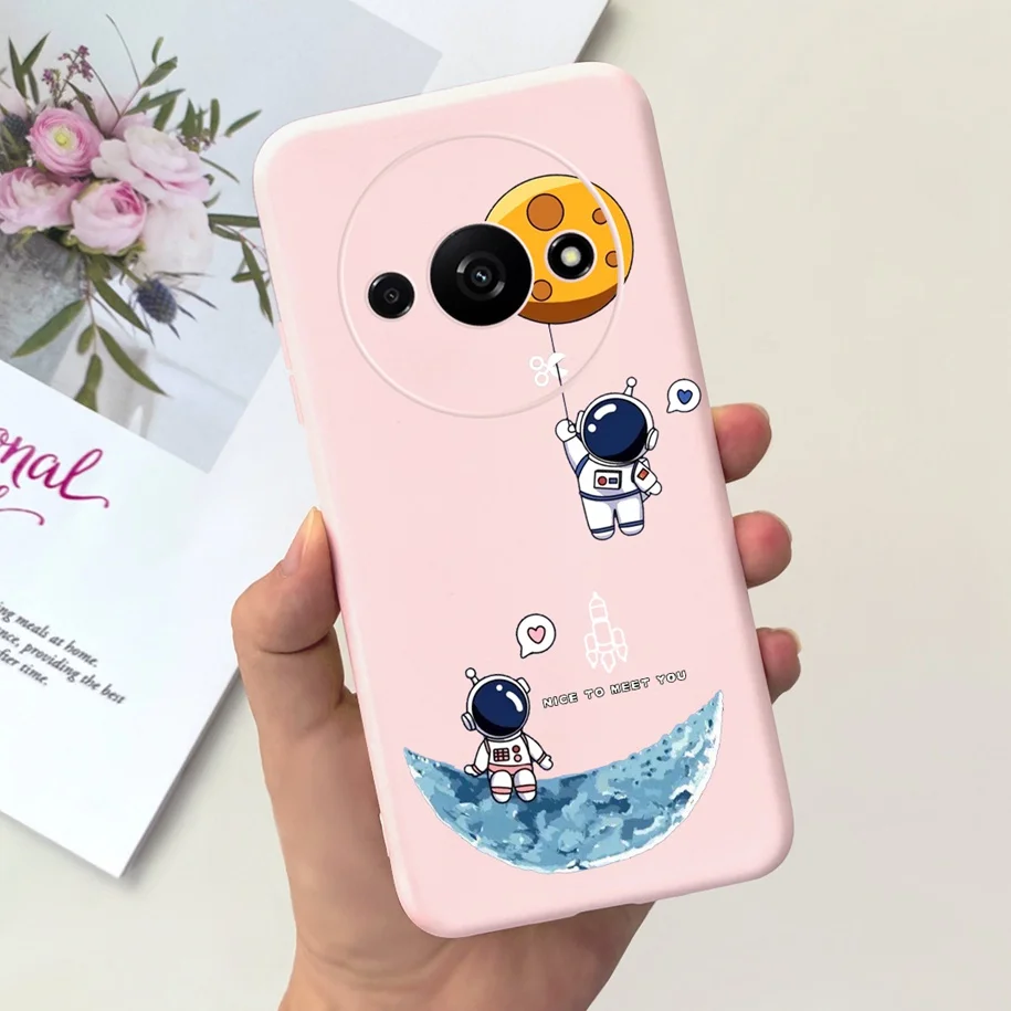 Shockproof Silicone Soft Case with Cute Astronaut Design