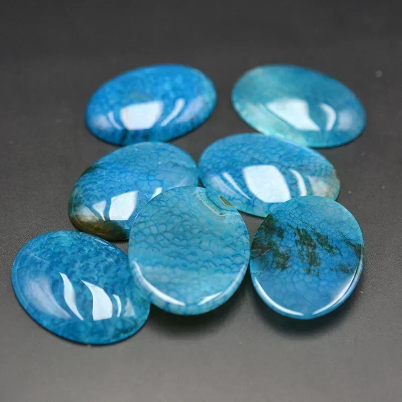 Natural Stone Beads 30x40mm No Hole Beads Natural Rubies Zoisite Quartz Stone Cabochon Jewelry Accessories Bead DIY Handmade for Ring Pen