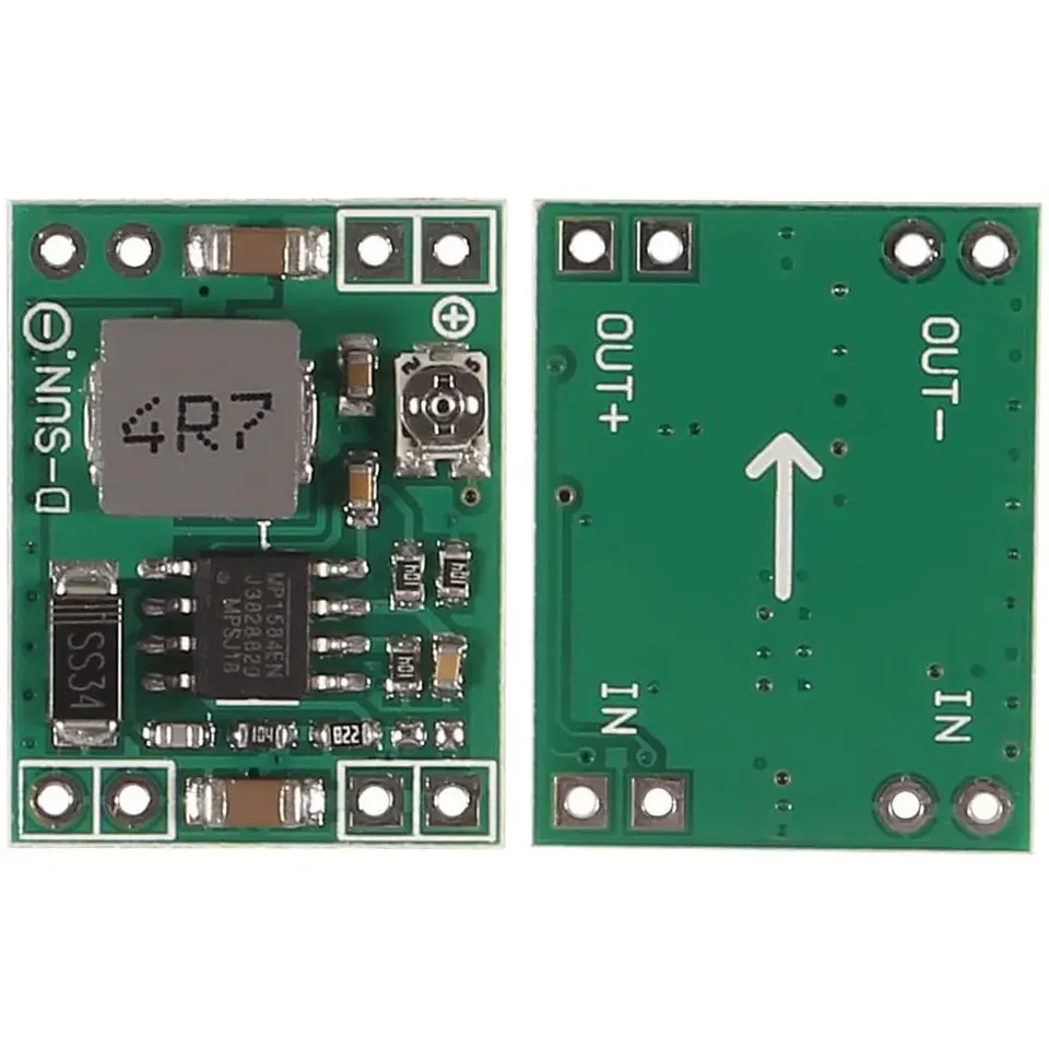 Pack 6 Modules Convertisseurs DC-DC MP1584EN - Réducteur Tension 4.5-28V Vers 0.8-20V 3A - Mini Step-down Pour Arduino, Drone, Projets électroniques