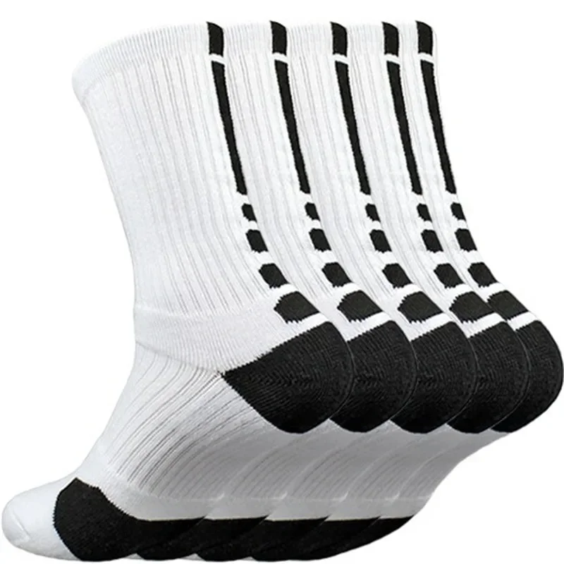 5 Pairs Unisex Cushioned Sports Socks - Versatile Athletic Set
