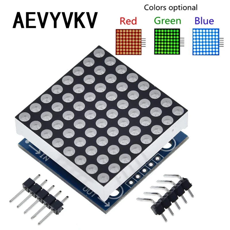 

MAX7219 dot matrix module microcontroller module display module finished goods , Can be together for arduino programming
