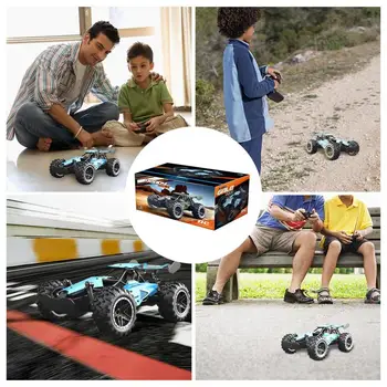 Remote Control Car Off-Road 1:18 RC Car With Anti-Skid Tires Remote Cars All Terrain Remote Control Toys Stunt Car Shockproof 5