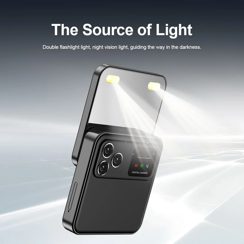 SERVO R18 PRO Rotating Screen Mobile Phone 2G GSM Magic Voice Speed Dial Flashlight Blacklist 2 SIM Standby Side Sliding Phones