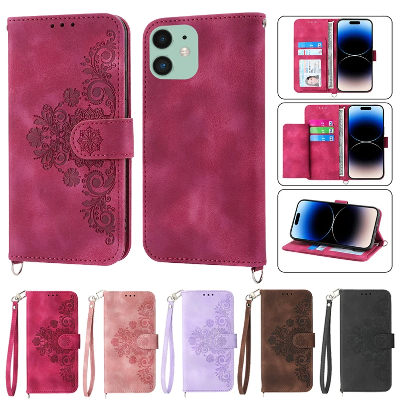 Flower Case On Per Google Pixel 8 Pro Coque Per Google Pixel 7A 7 Pixel8 Pro Pixel7 A Pixel7A Cover Custodia In Pelle Flip Phone Case Bag