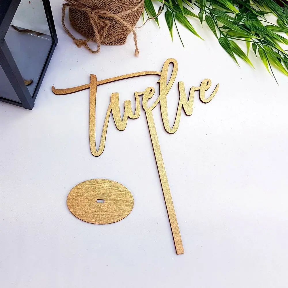 Wedding Wooden Table Numbers With Base Laser Cut Birthday Party Decor Gifts Rustic Wedding Reception Table Centerpieces