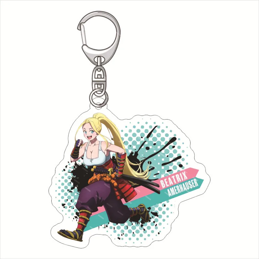 Zom 100: Bucket List of The Dead Anime KeyChain Women Key Chain for Men Key Ring Acrylic Keyring Pendant Japan Cos Girls Gift