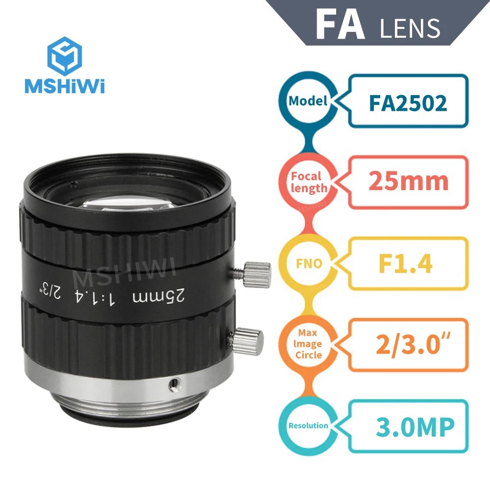 工業用カメラレンズ3MP 8/12。5/16/25/35/50ミリメートル2/3 