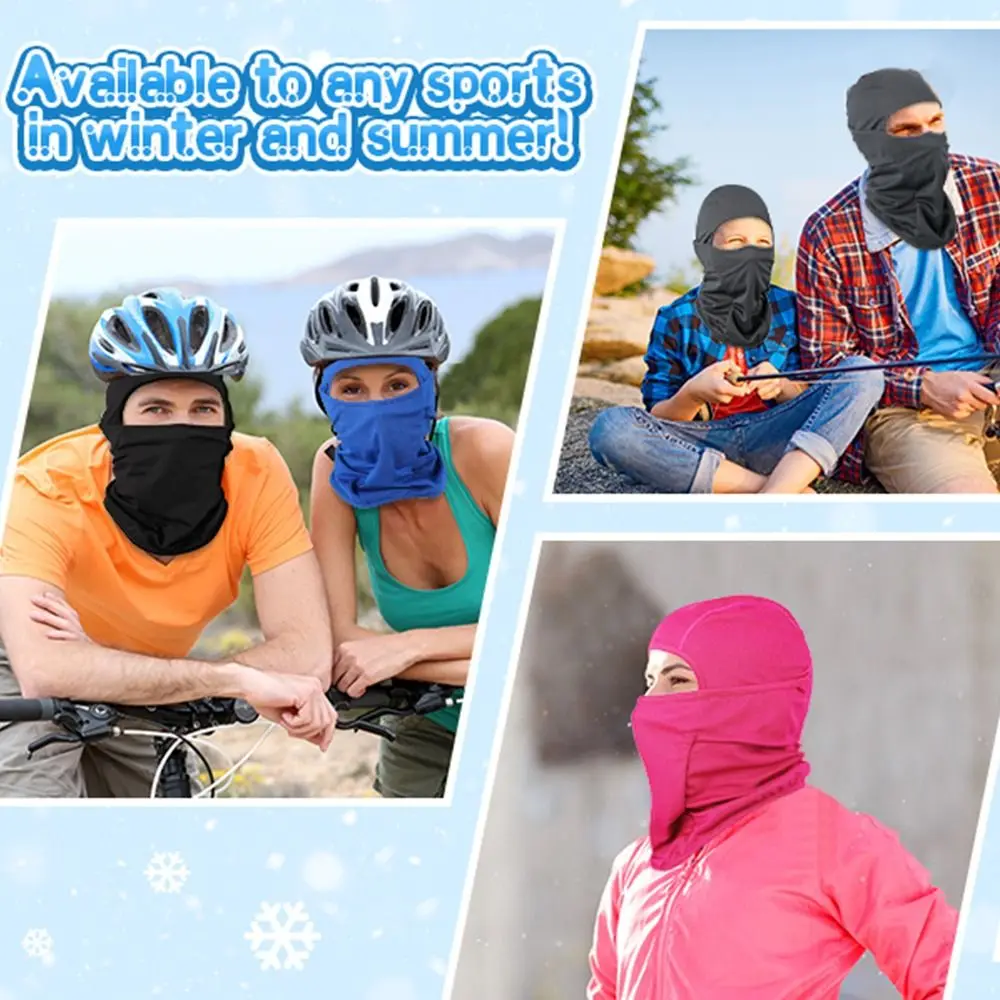 Caps Cycling Balaclava Full Face Ski Cover Bicycle Hat Windproof Breathable Anti-UV Motocross Motorcycle Helmet Liner Hats 6