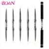 BQAN Double Head Nail Art Liner Brush Drawing Line Pen 5mm/7mm/9mm/11mm Nail Art Brushes Rhinestones Handle Manicure Art Tool 1