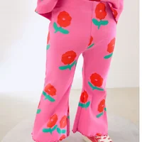 Jumping Meters  2-7T Solid Boot Floral Printed Full Length Hot Selling Girls Leggings Pants  Pencil Pants Autumn Kids Trousers