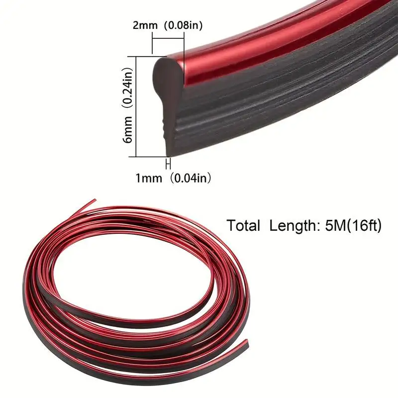 Universal Car Moulding Decoration Flexible Strips 5M/3M Interior Auto Mouldings Car Cover Trim Dashboard Door