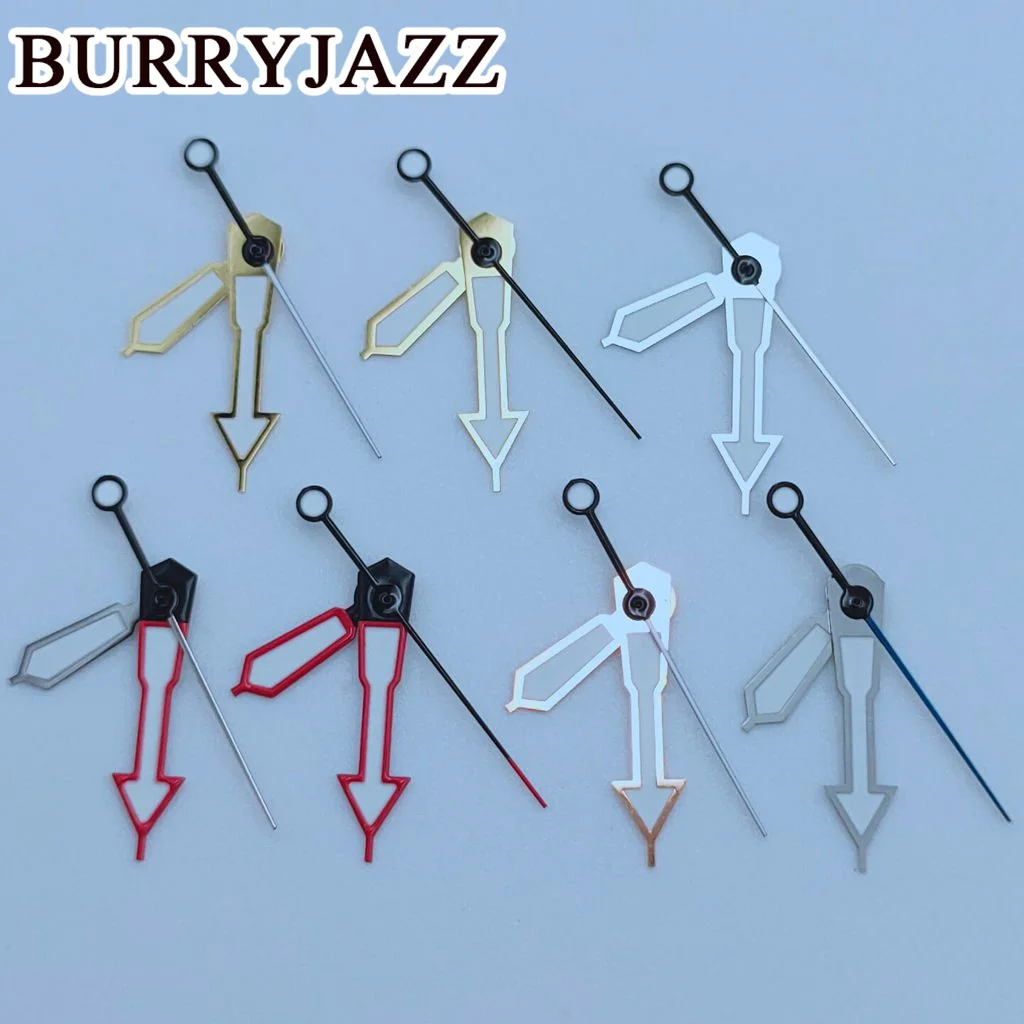 

BURRYJAZZ Silver Red Rose Gold Gold Watch Hands Luminous Hands Fit NH35 NH36 7S26 7S36 4R35 4R36 Movements