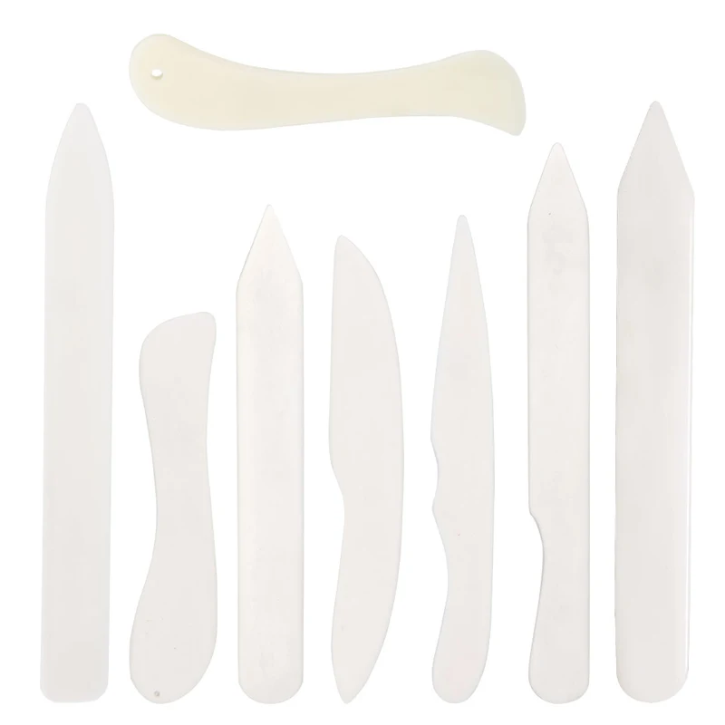 1PC Leather Working Tool Bone Folder for Leather Craft Scoring Folding Creasing Edges Paper Plastic Handmade Sewing Accessories leather tools leather craft tool kit leather craft tools leather craft tool bone folder tools