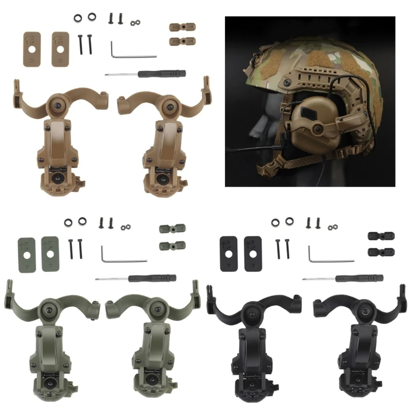 

Tactically Headset Mount Multiangle Rotations Adjustable Headset Mount