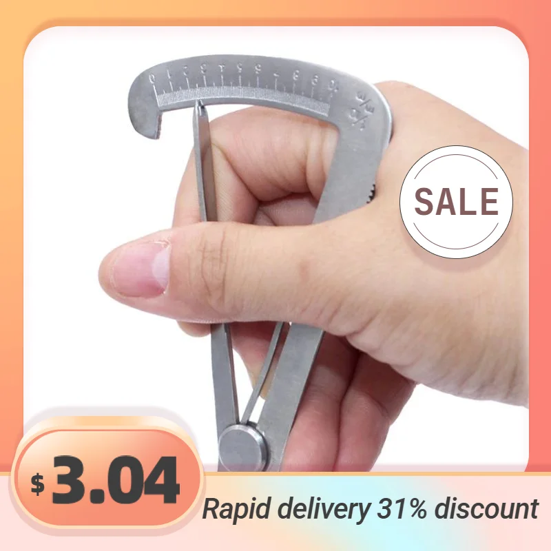 

NIUPIKA 0-10mm Stainless Steel Inside Calipers Scale Caliper Jewelry Precision Measuring Tools