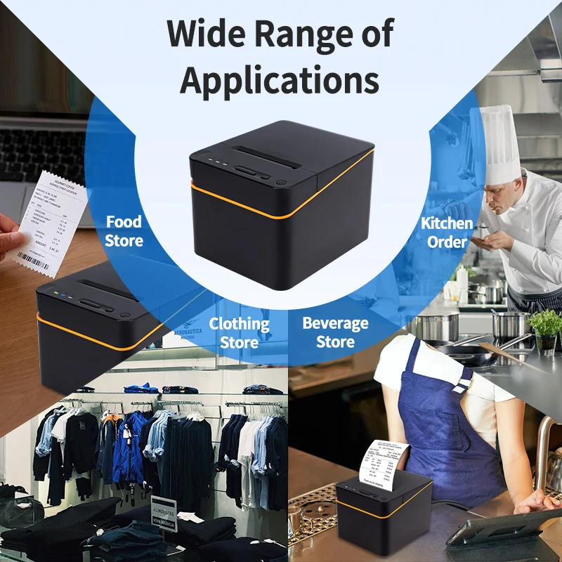 Hot sale High Quality 58mm Ticket Bill Thermal Printer, USB/Blue tooth Thermal Receipt Printer,Mini Desktop Printer With Cut,58E - Image 6