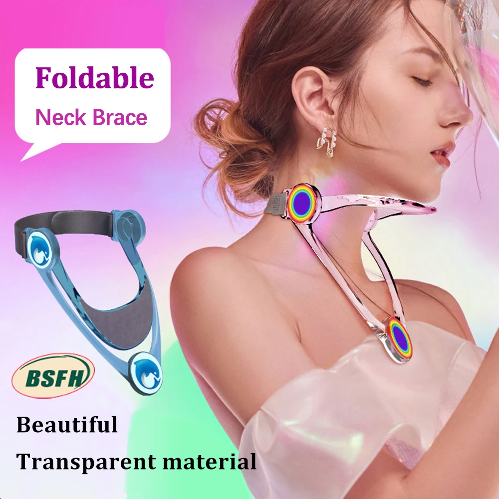 

Adjustable Cervical Traction Device Neck Support Stretcher Retractor Collar Spine Posture Correction Pain Relif Neck Trainer